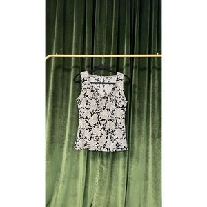 White Stag Floral Scoop Neck Blouse